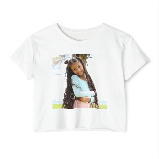 Sometimes - Music Festival Crop Top, Summer Fashion Top, Bohemian Crop Tee, Festival Outfit, Casual Summer Wear, Beach Shirt